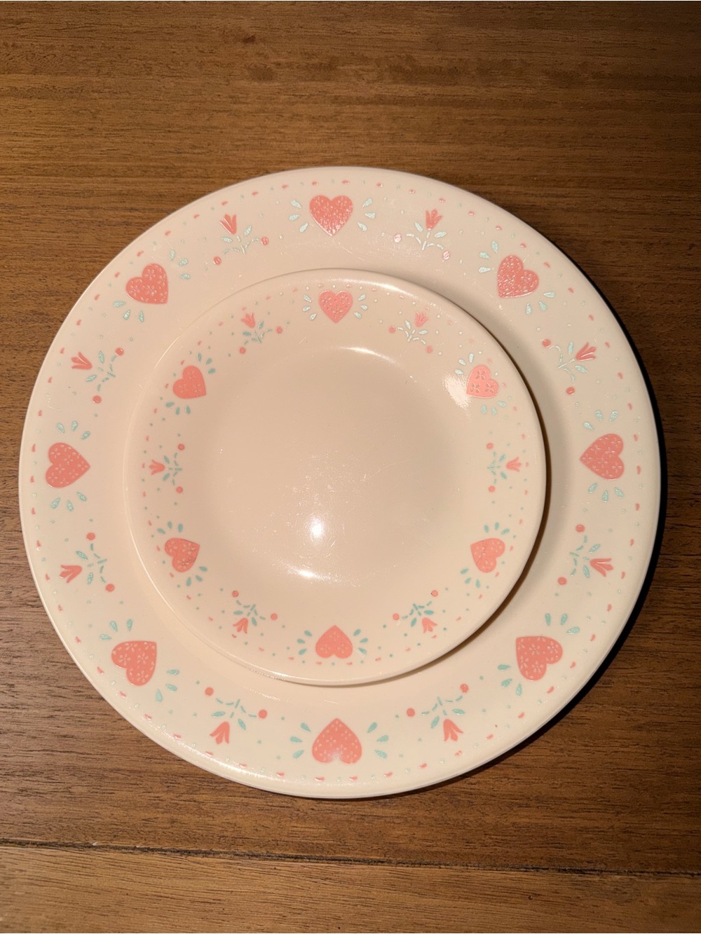 VTG Corelle By Corning Ware FOREVER YOURS Replacement Dinner & Salad Plate